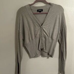 Grey Cardigan, L